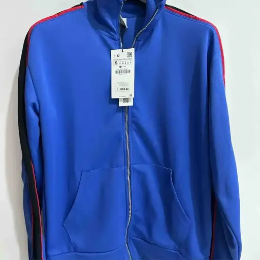 SUDADERA ZARA TALLA S COLOR AZUL